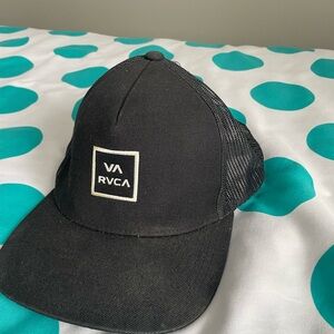 RVCA Black and Green Cap